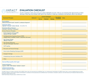 Evaluation Checklist